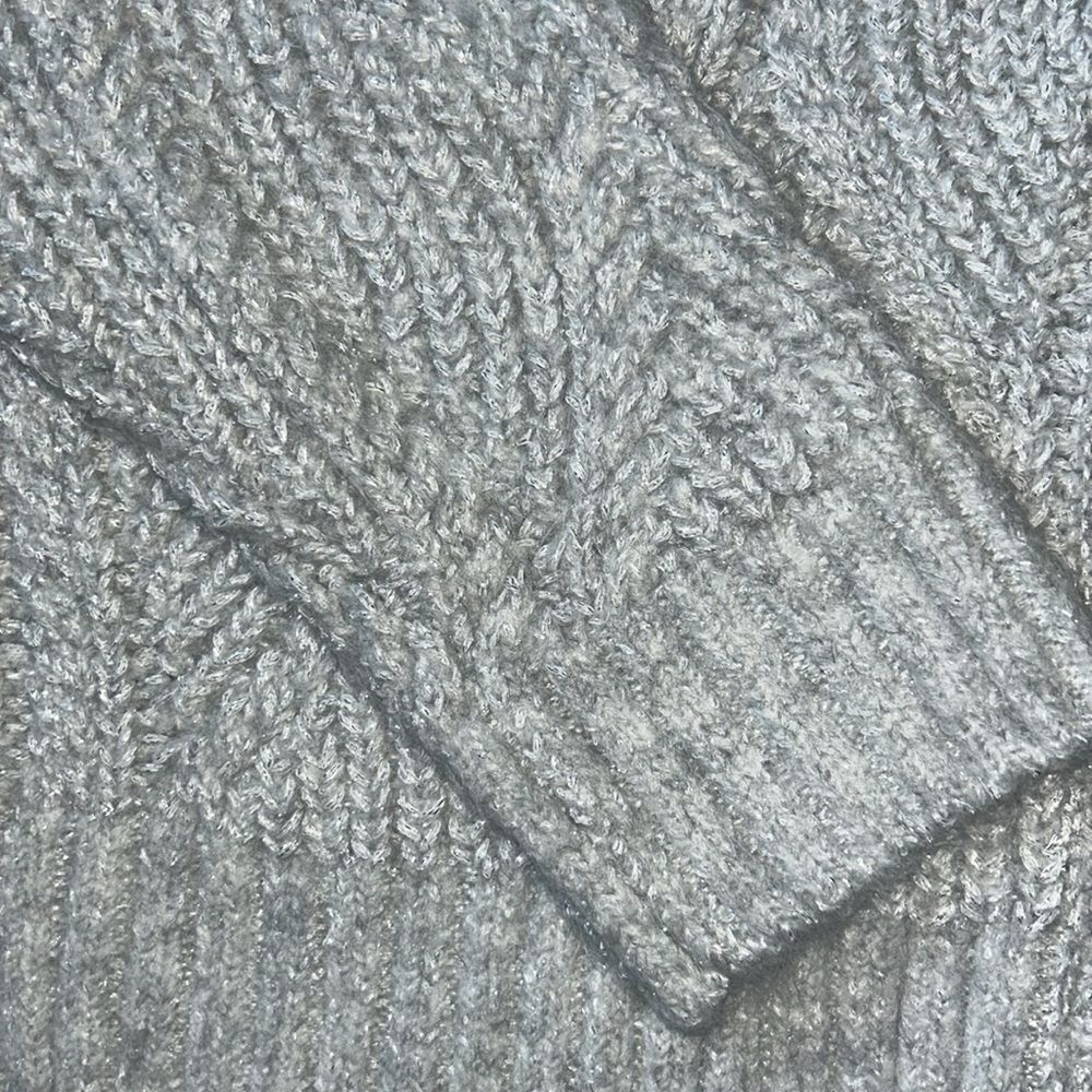 New Universal Thread Gray/Silver 4 Button Cardiga… - image 3